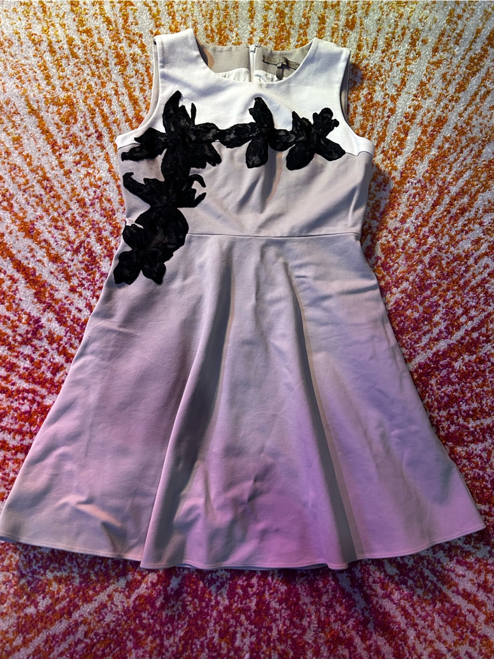 Halston Heritage Women’s Floral Appliqué Dress